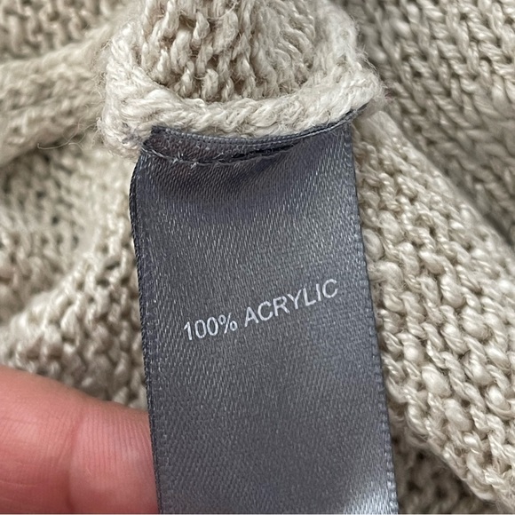 Marled Sumer Printed Soft Loose Knit Sweater Size M - Picture 6 of 8